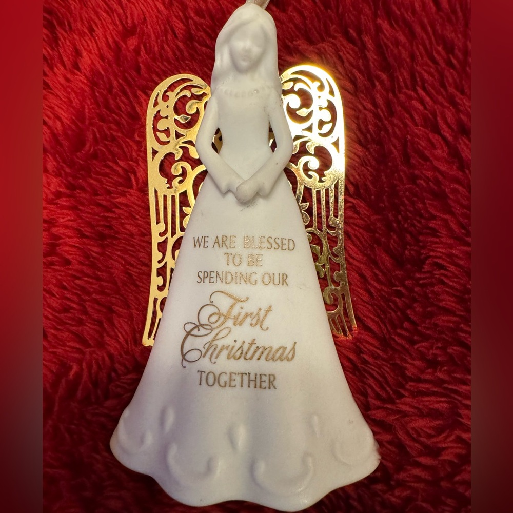 Newly Wed First Christmas Angel Ornament